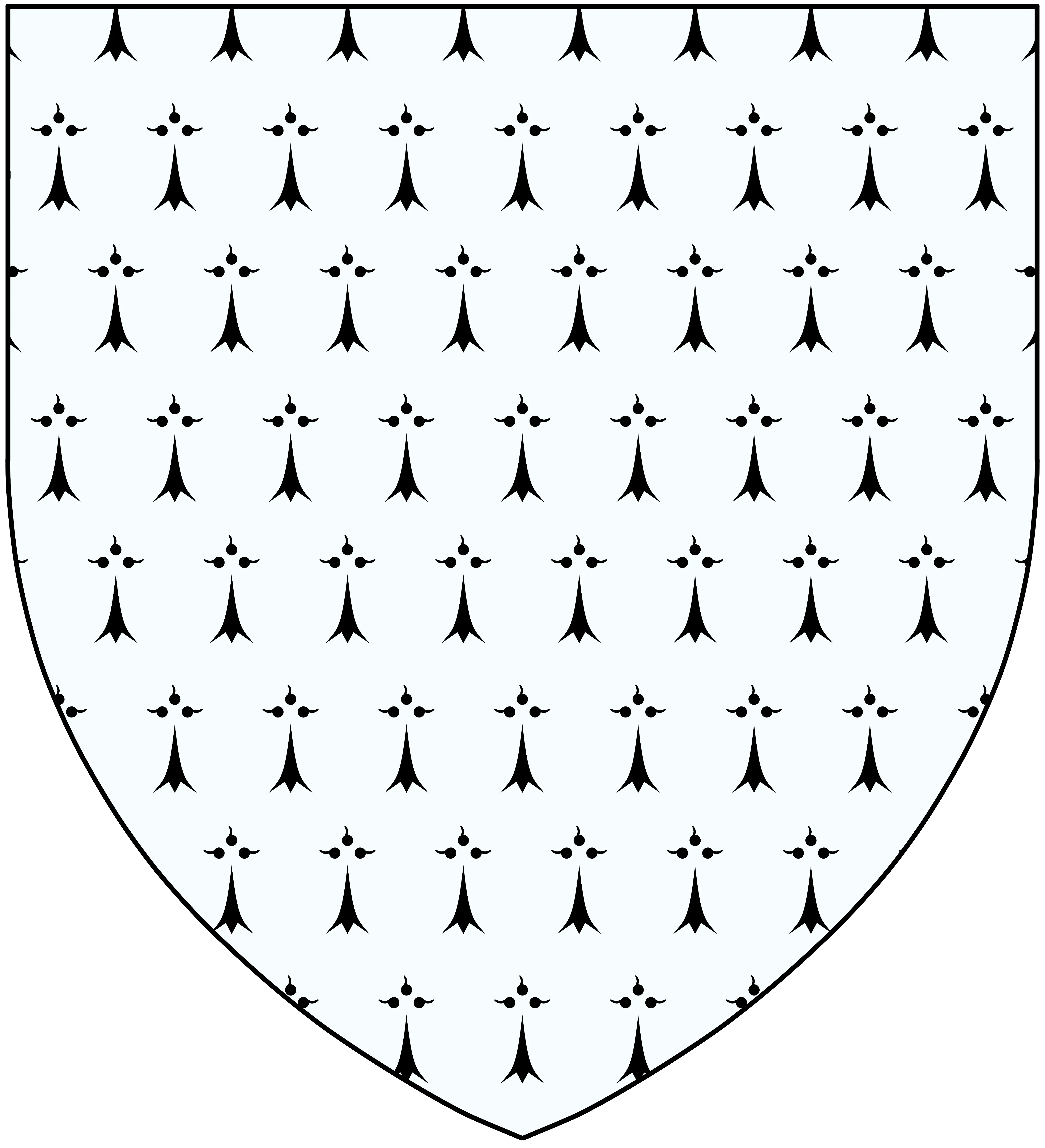 Sticker blason médiéval - Bretagne