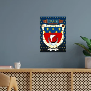 Affiche murale du blason de Paris - Displate